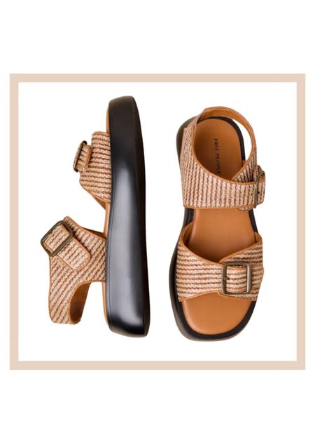 Beige buckle slingback flatform sandals 

#LTKshoecrush #LTKstyletip #LTKfindsunder100