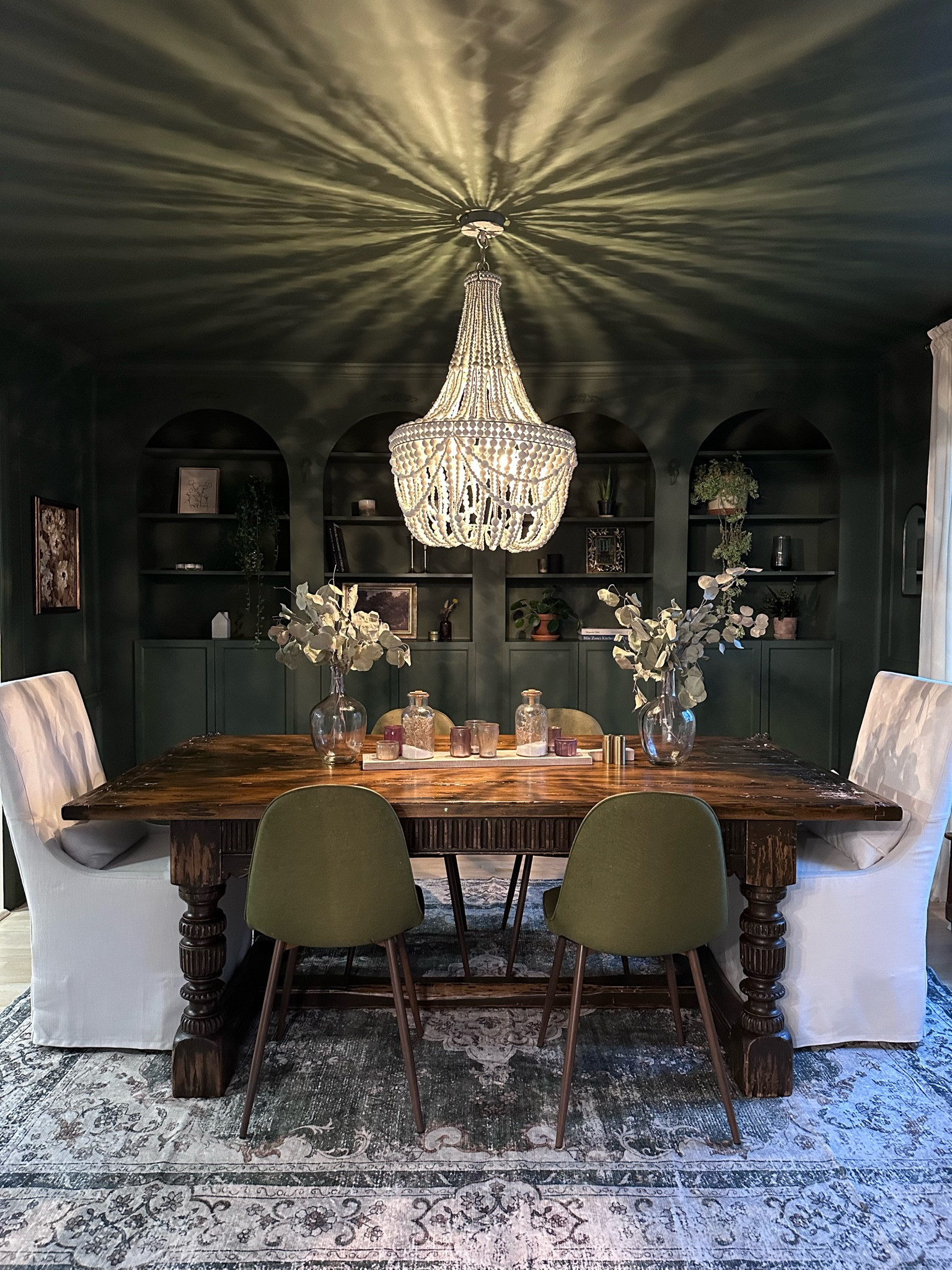 DIY built in arched bookcases and our new green room  

#LTKhome