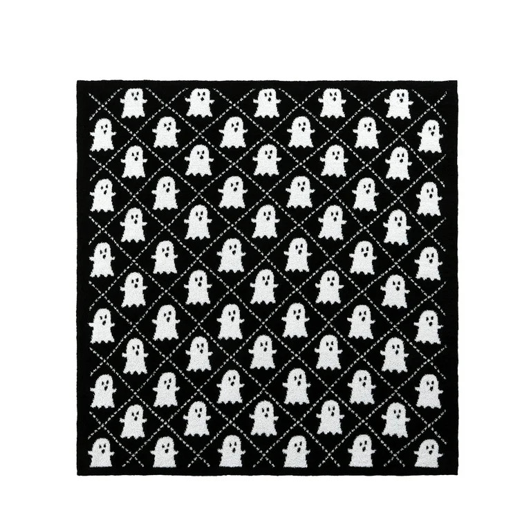 My Texas House Black/White Cozy Knit Ghost Throw, 50" x 60" | Walmart (US)
