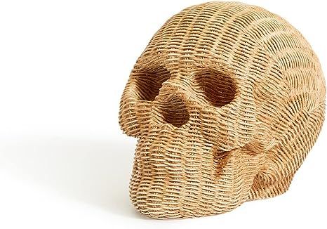 Amazon.com: Two's Company Basketweave Pattern Skull : Home & Kitchen | Amazon (US)