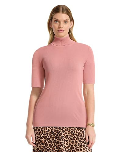 Anne Klein Women's Short Sleeve Turtleneck Knit Top | Amazon (US)