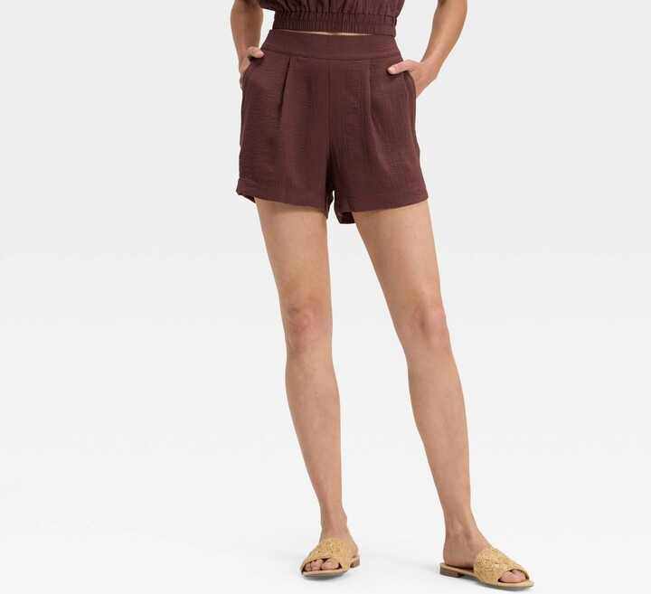 A New Day Women's High-Rise Modern Gauze Shorts | Target
