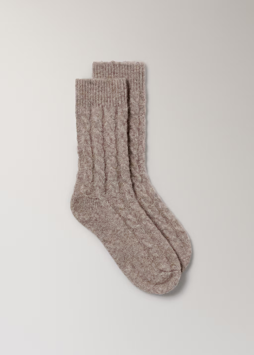 Chunky-knitted braided socks | MANGO (UK)