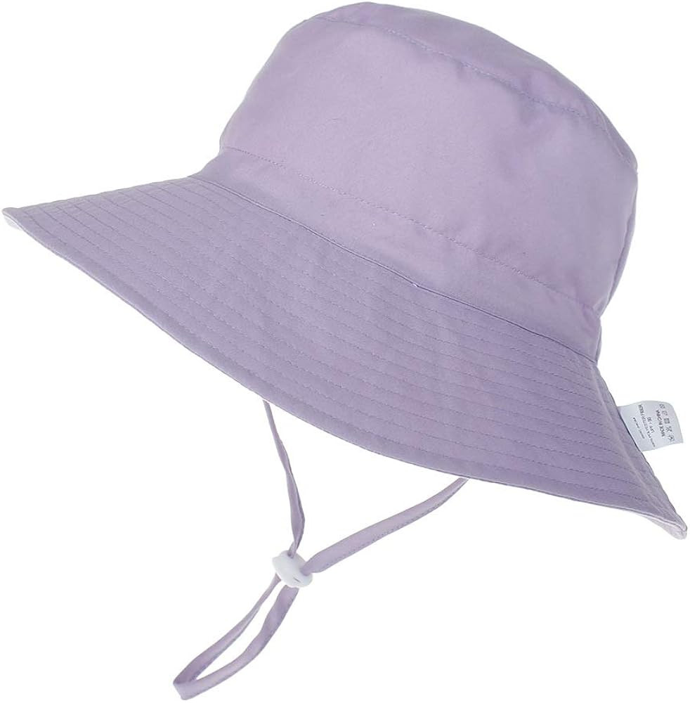 Baby Sun Hat Toddler Beach Swim Hats UPF 50+ Summer Bucket Hat Kids Infant Wide Brim Adjustable S... | Amazon (US)