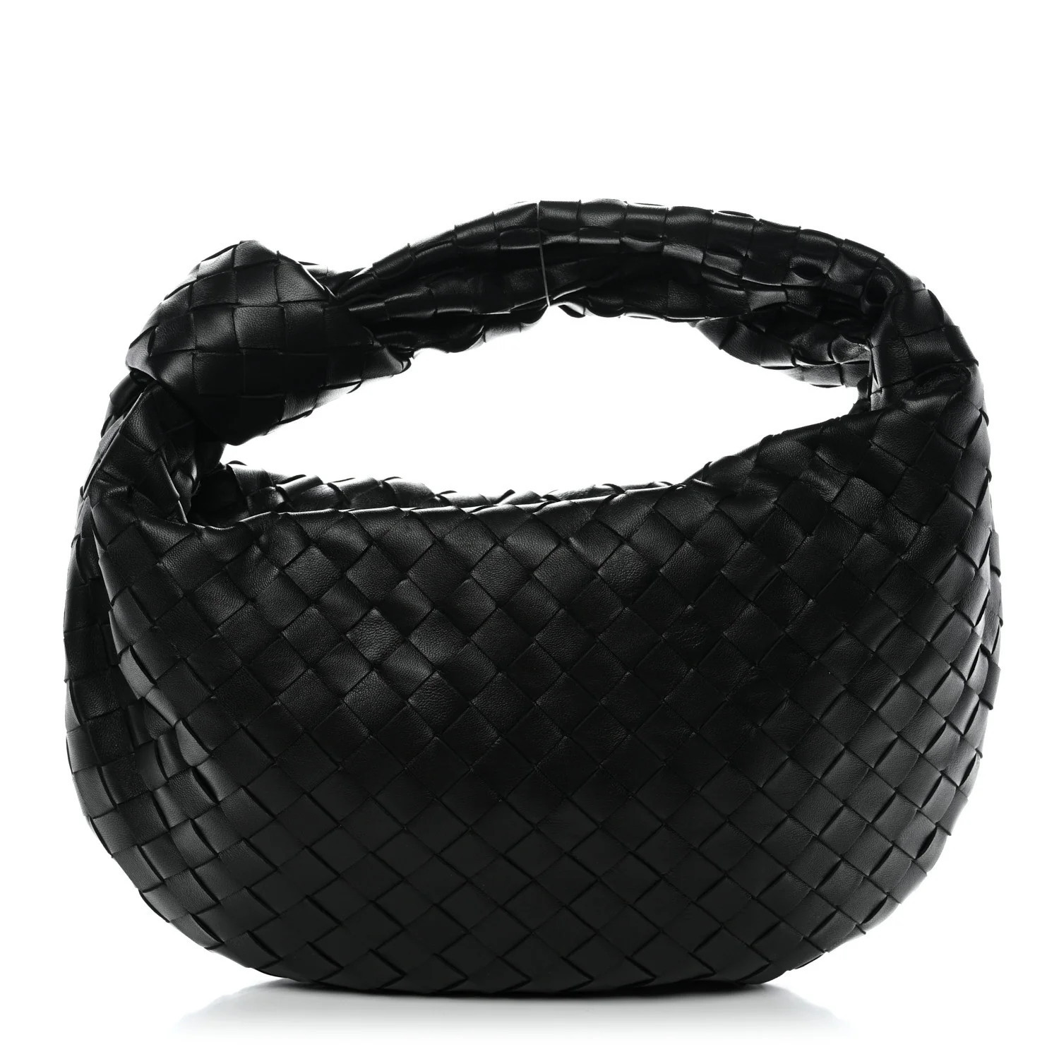 Bottega Veneta Nappa Intrecciato Teen Jodie Hobo Black | FASHIONPHILE (US)