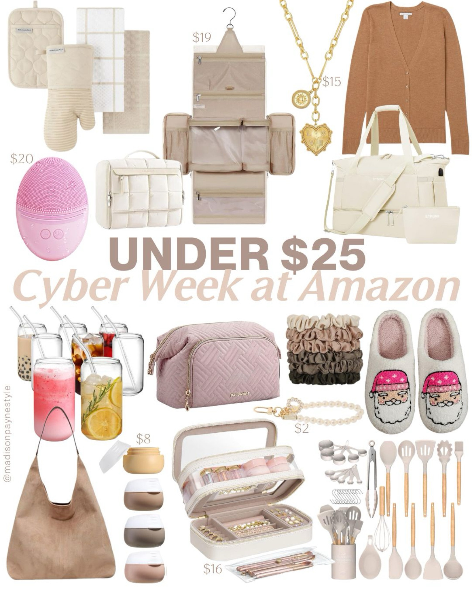 Cyber Week at Amazon ✨ UNDER $25! The sales continue at Amazon, and each of these would make a great gift for someone on your list 

Cyber week, Amazon, Amazon cyber week, Amazon cyber sale, Amazon cyber deals, Amazon deals, Amazon sales, Amazon fashion, Amazon home, Amazon travel, Amazon beauty, Madison Payne 

#LTKFindsUnder50 #LTKSeasonal #LTKSaleAlert