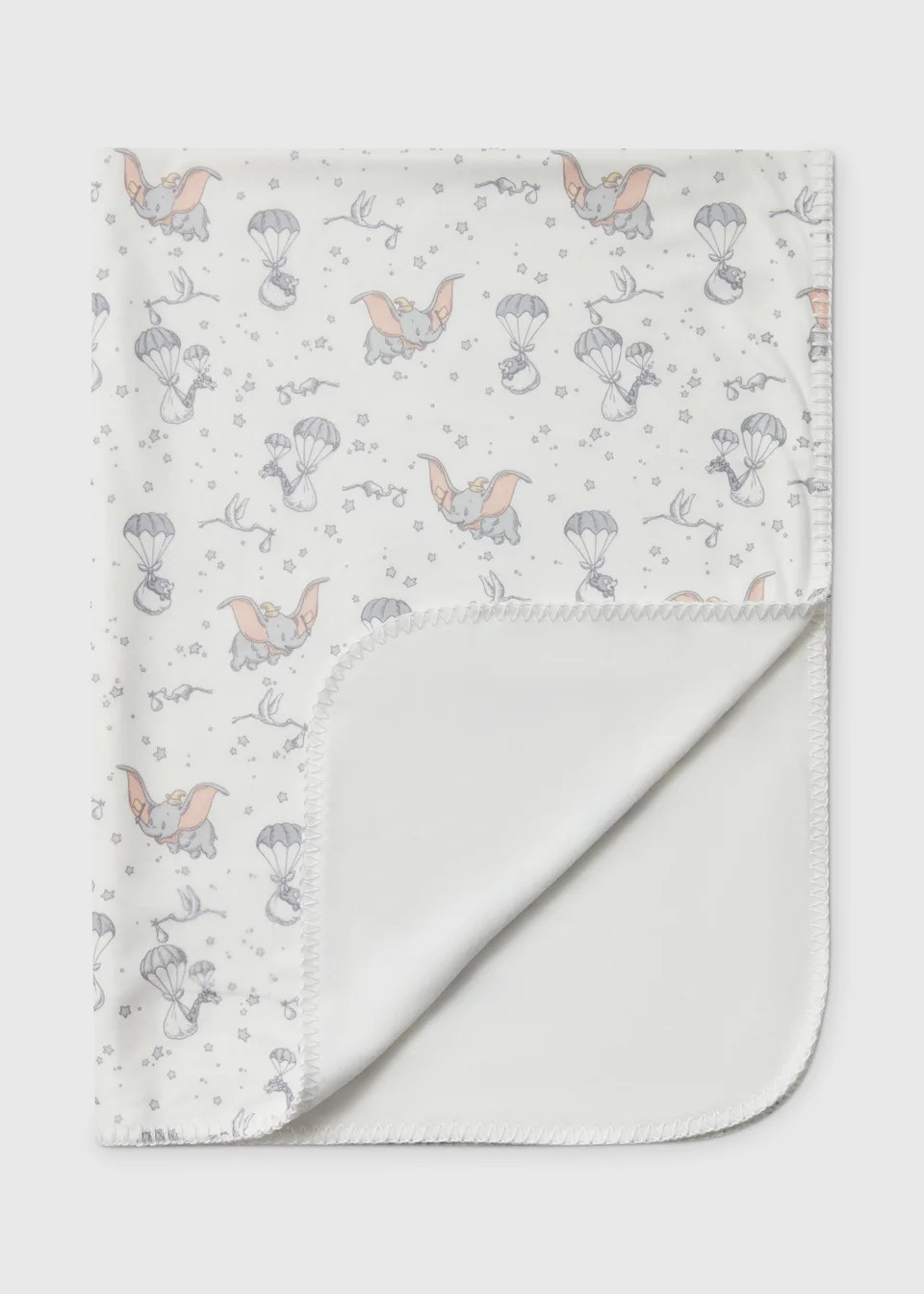 White Disney Dumbo Baby Blanket - One Size | Matalan (UK)