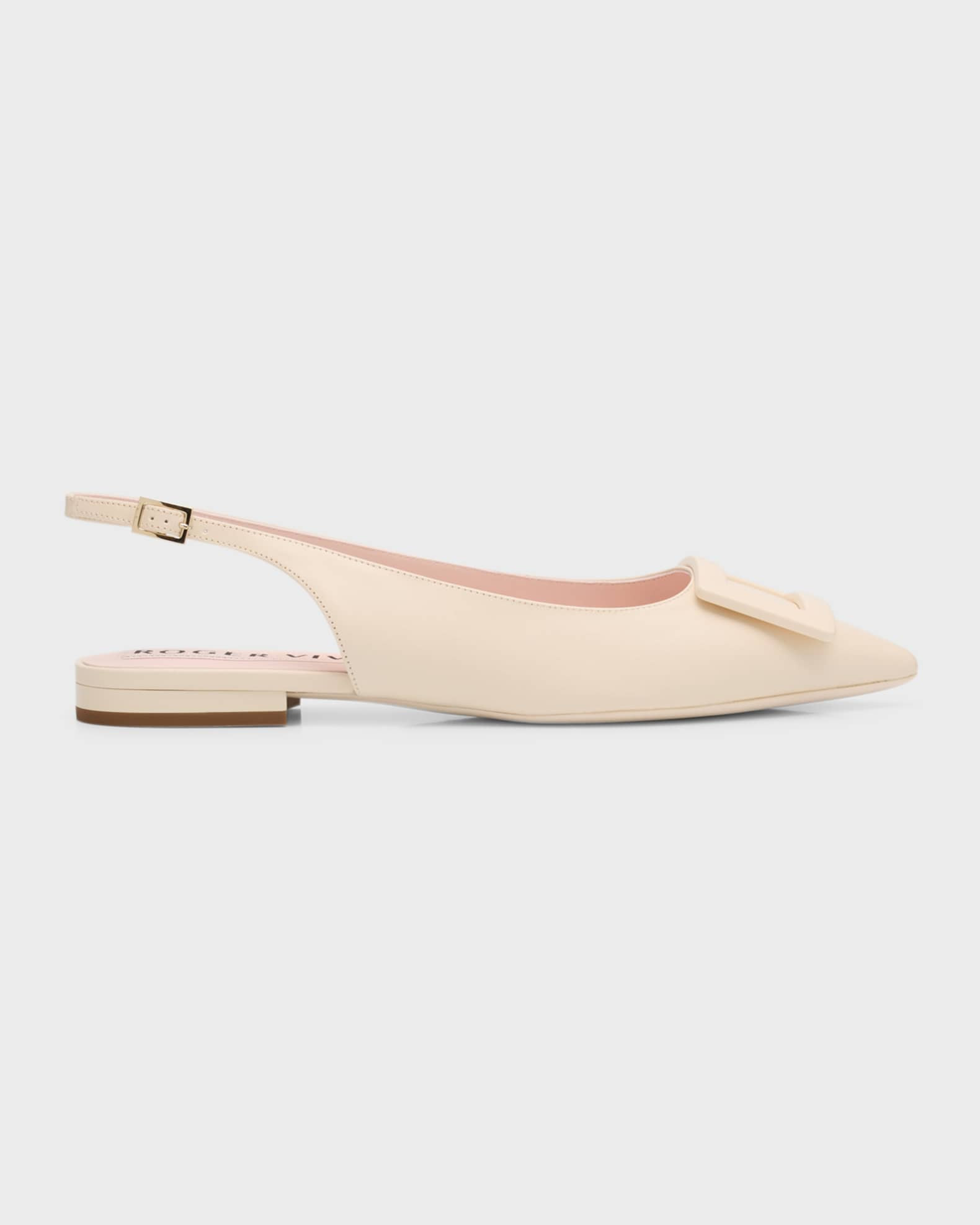 Gommettine Buckle Slingback Ballerina Flats | Neiman Marcus