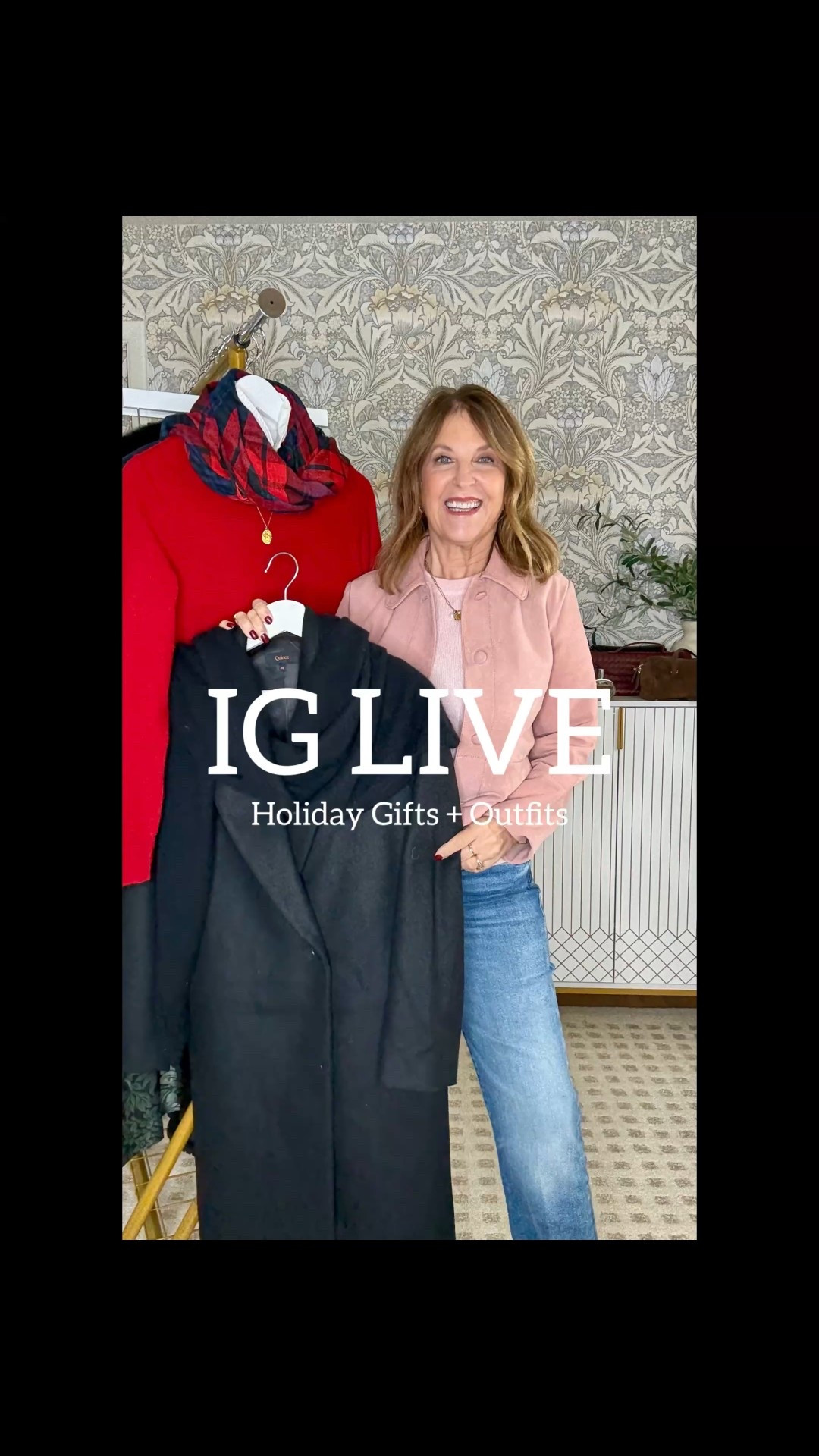  Live - today’s theme is holiday gifts and outfits to wear now and later. 

As a Former Nordstrom Stylist there were a few gifts people wanted to give. Today I shared some of the items! 
✨Sweaters 
✨Coats or jackets
✨Boots
✨Luxe items


#LTKGiftGuide #LTKHoliday #LTKOver40