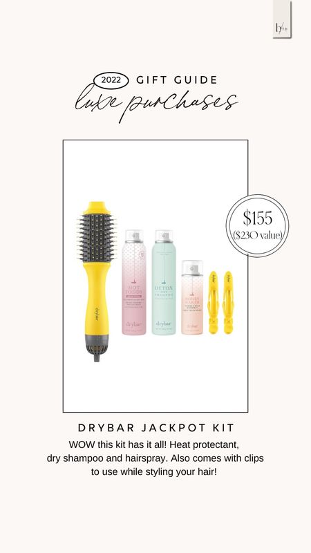 Last minute luxe gift idea. Dry bar kit

#LTKGiftGuide