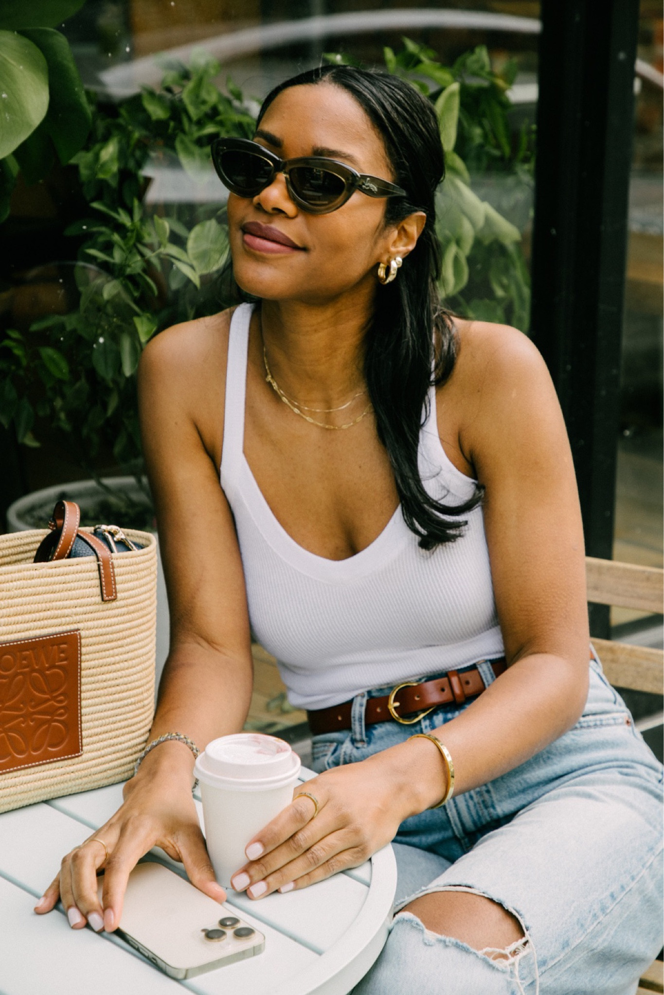 The most perfect white tank :) and Loewe bag + shades 😎🤍

#LTKstyletip #LTKitbag #LTKSeasonal