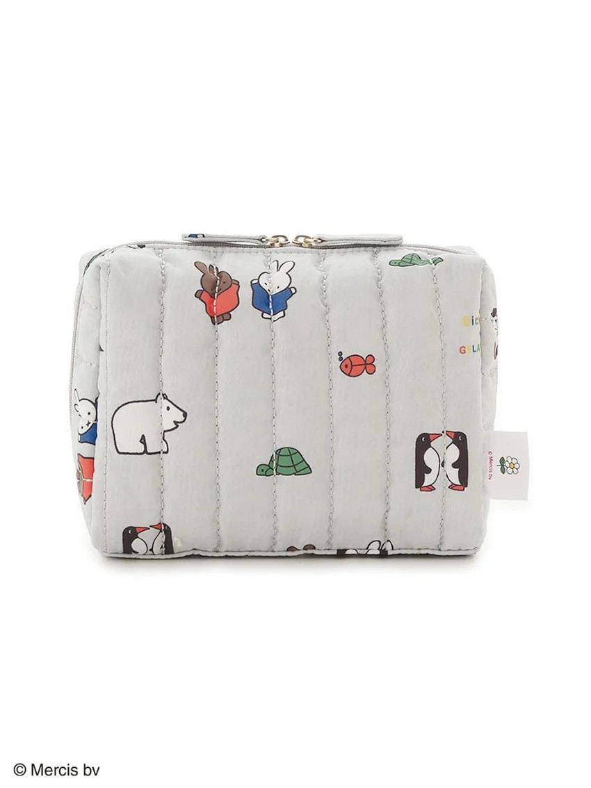 【Dick Bruna】Quilted All-Over Print Pouch | Gelato Pique