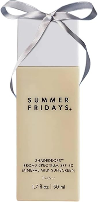 Summer Fridays ShadeDrops Broad Spectrum SPF 30 Mineral Milk Face Sunscreen with Zinc Oxide - Lig... | Amazon (US)