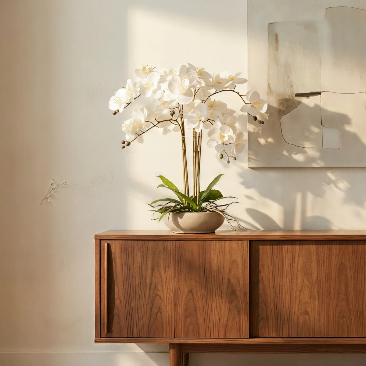 Silk Orchid Arrangement In Pot | Wayfair North America