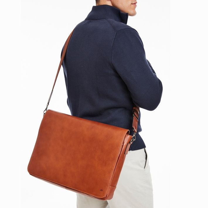 Graham Leather Messenger Bag | Mark and Graham