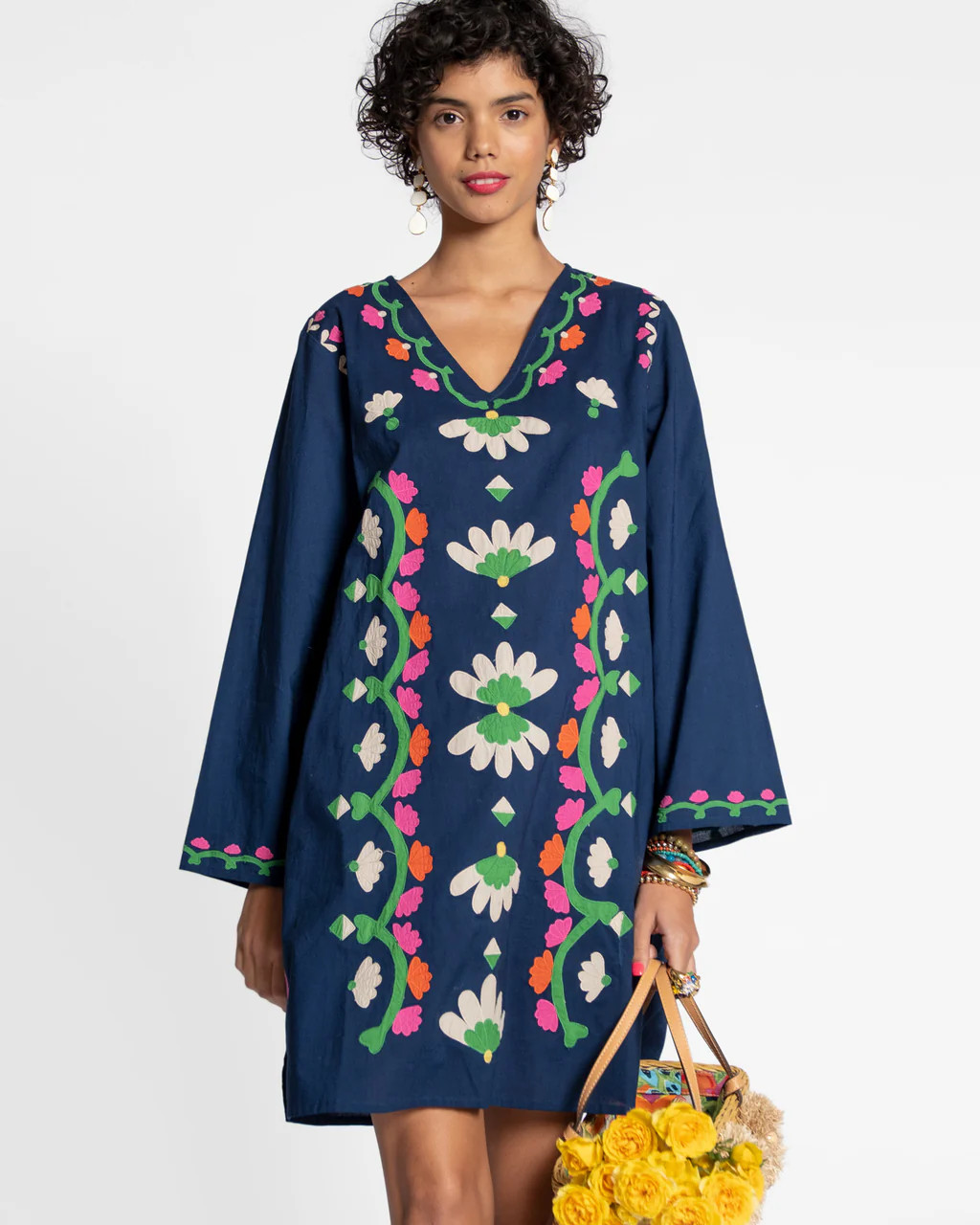 Goldie Tunic Navy | Frances Valentine