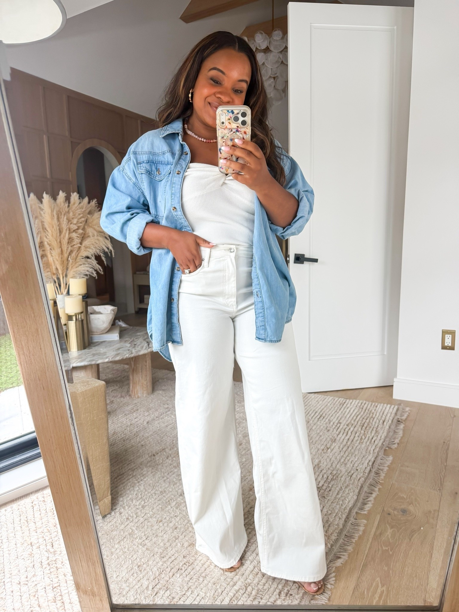 Perfect white jeans for the summer and they’re only $28! Also comes in so many different colors 
@target #targetpartner

#LTKootd
