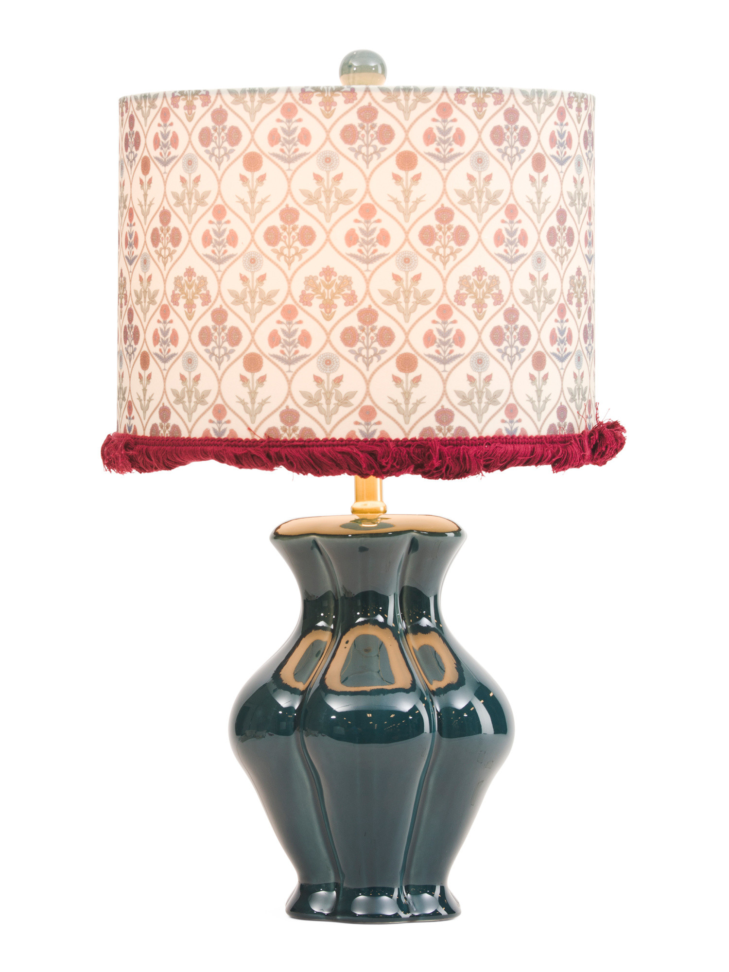 22.5in Tortoise Glass Table Lamp With Lamp Shade | TJ Maxx