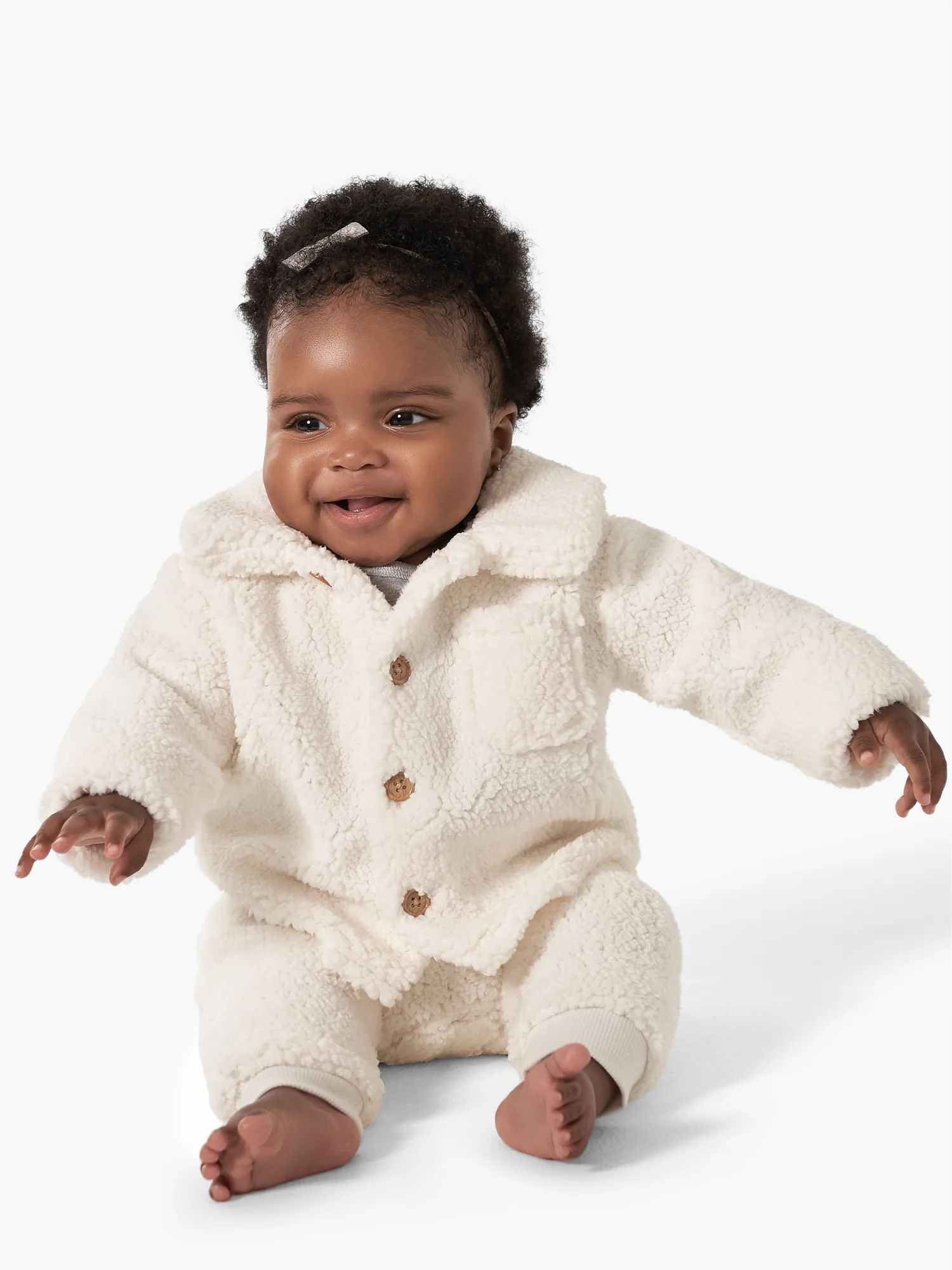 Modern Moments by Gerber Baby Boy or Girl Unisex Microplush Collared Top and Ribbed Pant Outfit S... | Walmart (US)