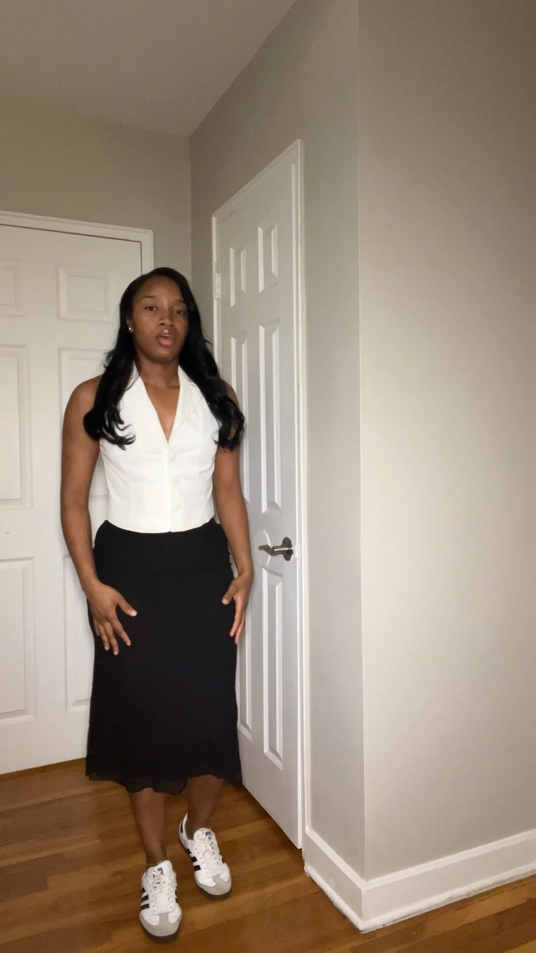 Casual outfit suitable for work, church or business ✨