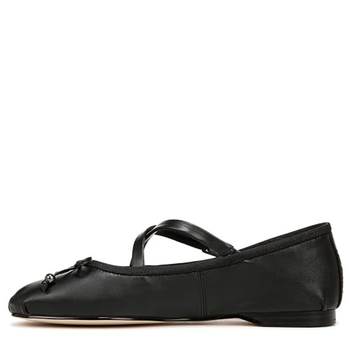 Circus NY by Sam Edelman Women's Zuri Ballet Flat, Black Leather, 10 | Amazon (US)
