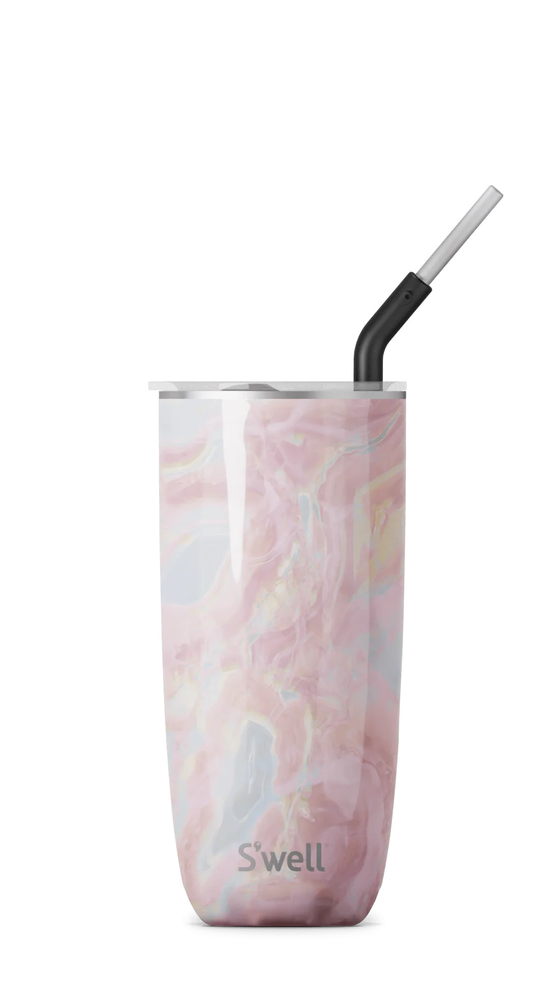 Geode Rose Tumbler with Straw | S'well