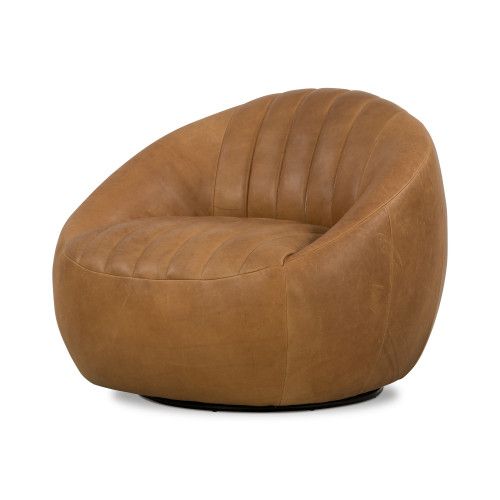 Four Hands Audie Swivel Chair Heirloom Sienna | Gracious Style
