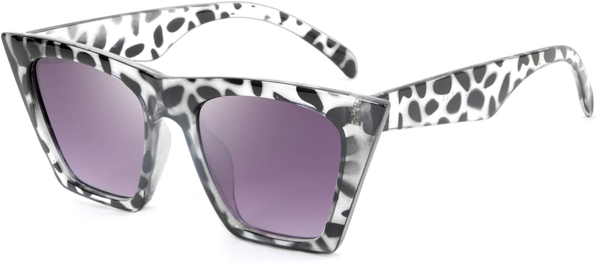 FEISEDY Vintage Square Cat Eye Sunglasses Women Trendy Cateye Sunglasses B2473 | Amazon (US)