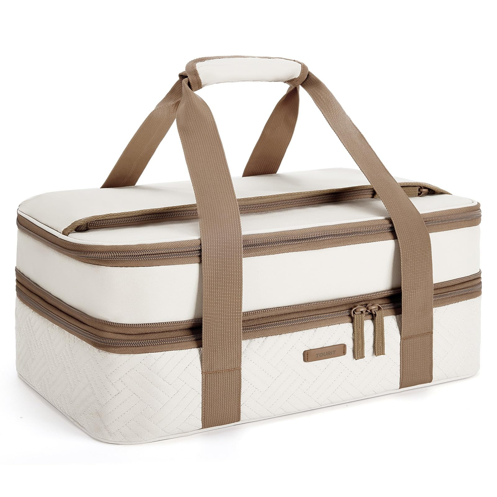 Thermal Casserole Carrier Double Deck Design, Insulated Food Tote for Picnic Cookouts Parties, Ho... | Walmart (US)