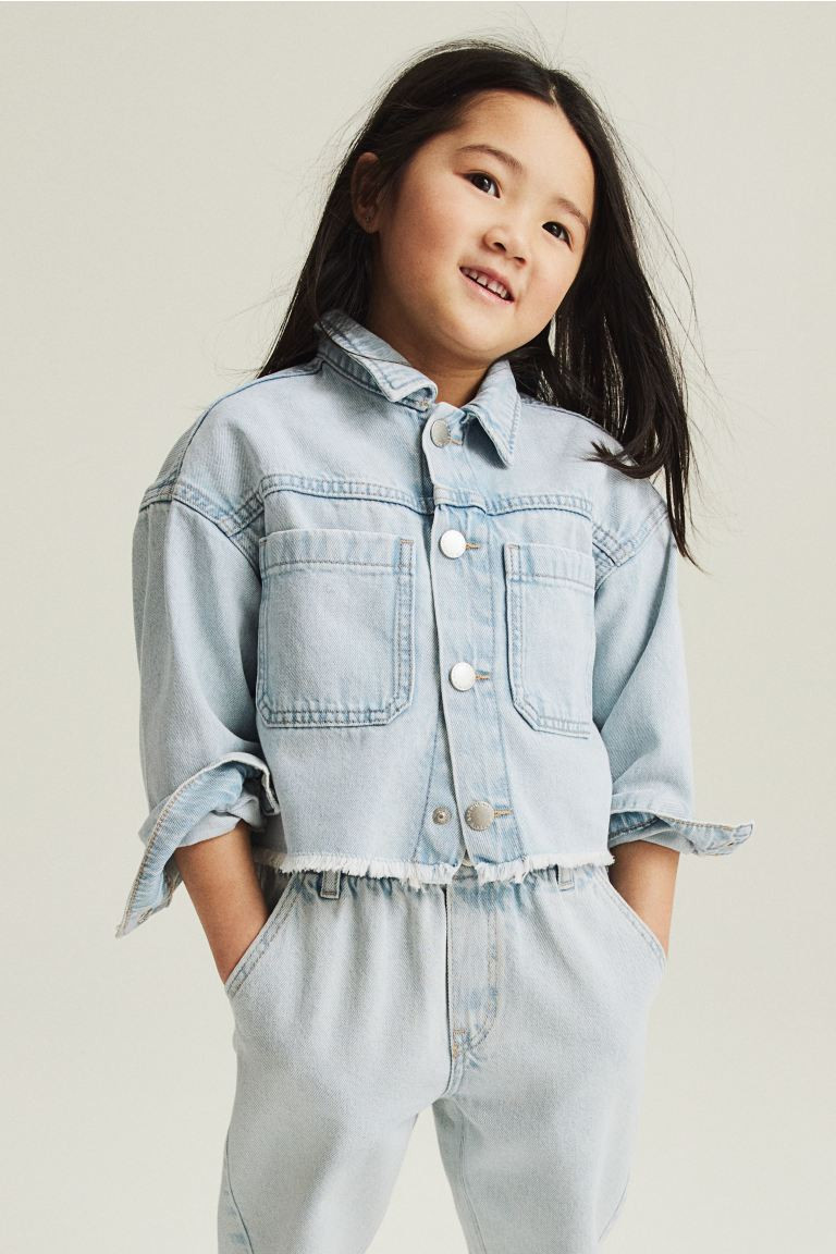 Frayed-edge Denim Jacket | H&M (US + CA)