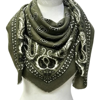 Brand Bar JULIETTE BANDANA SCARF KHAKI GREEN - JULIETTE BANDANA SCARF KHAKI GREEN | Shop.com