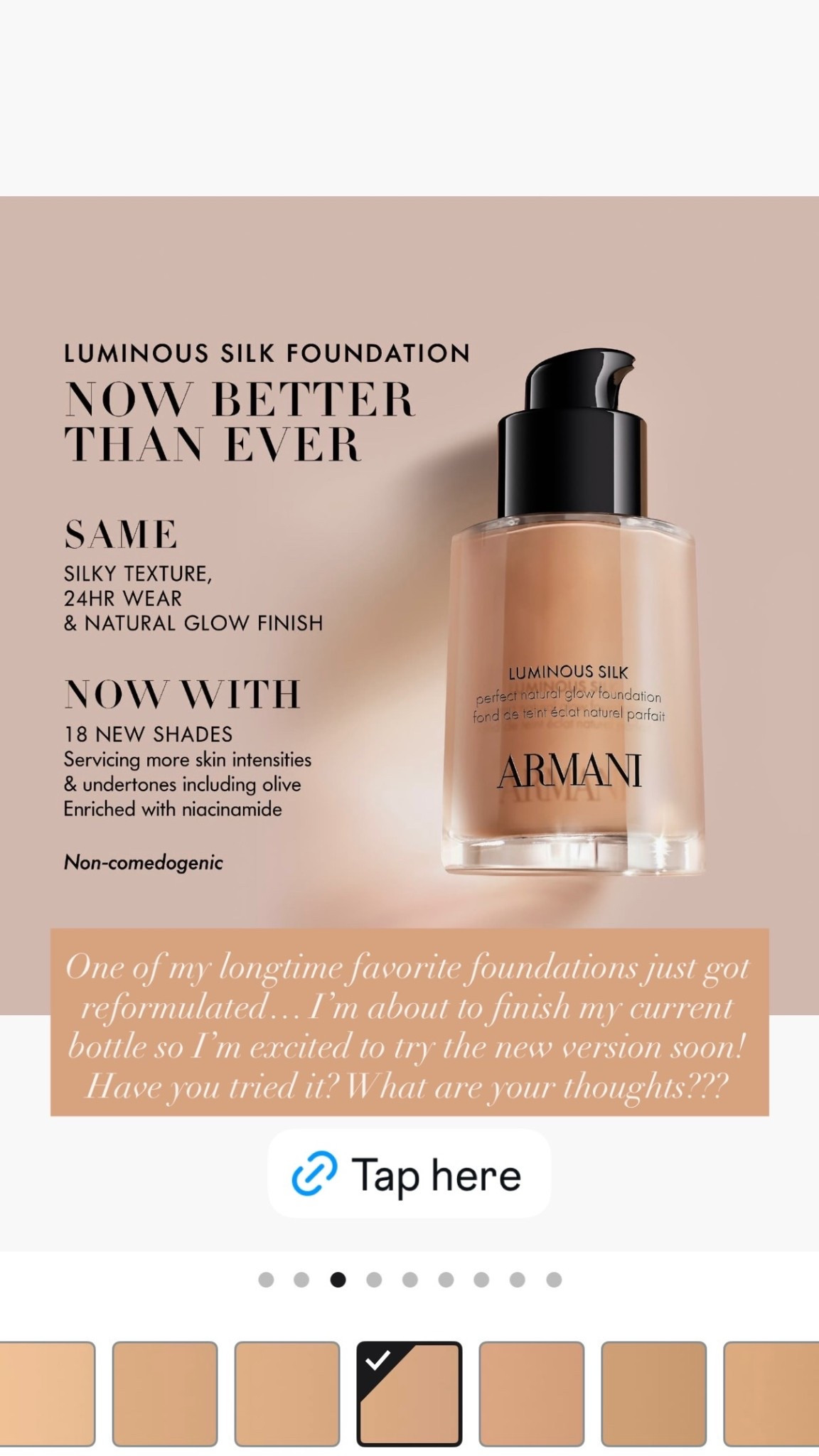 I’ve loved this foundation for years! Shop now.

#classicstyle
#Armani
#LuminousSilkFoundation
#makeuproutine
#wintermakeup  

#LTKBeauty #LTKgrwm #LTKselfcare