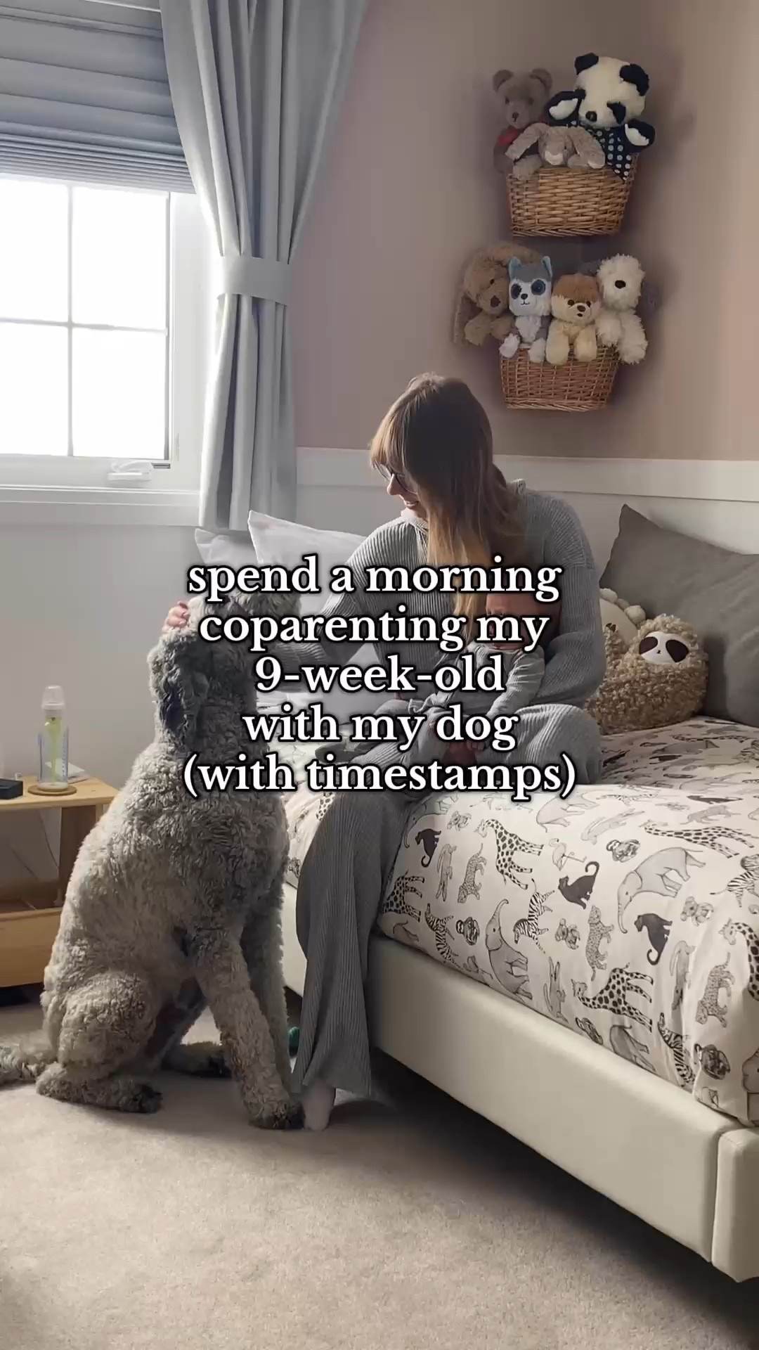 Cooper is basically the third parent in our home 😅 I love how comfortable he's becoming with my daughter. All products from our morning routine are linked – drop a comment if you’re interested in other items you see in the video!

#LTKBaby #LTKFamily #LTKKids