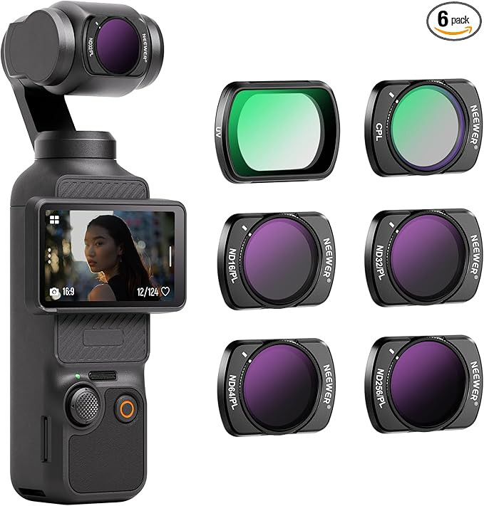 NEEWER Magnetic ND/CPL Filter Set Compatible with DJI OSMO Pocket 3 Creator Combo Accessories, Ac... | Amazon (US)