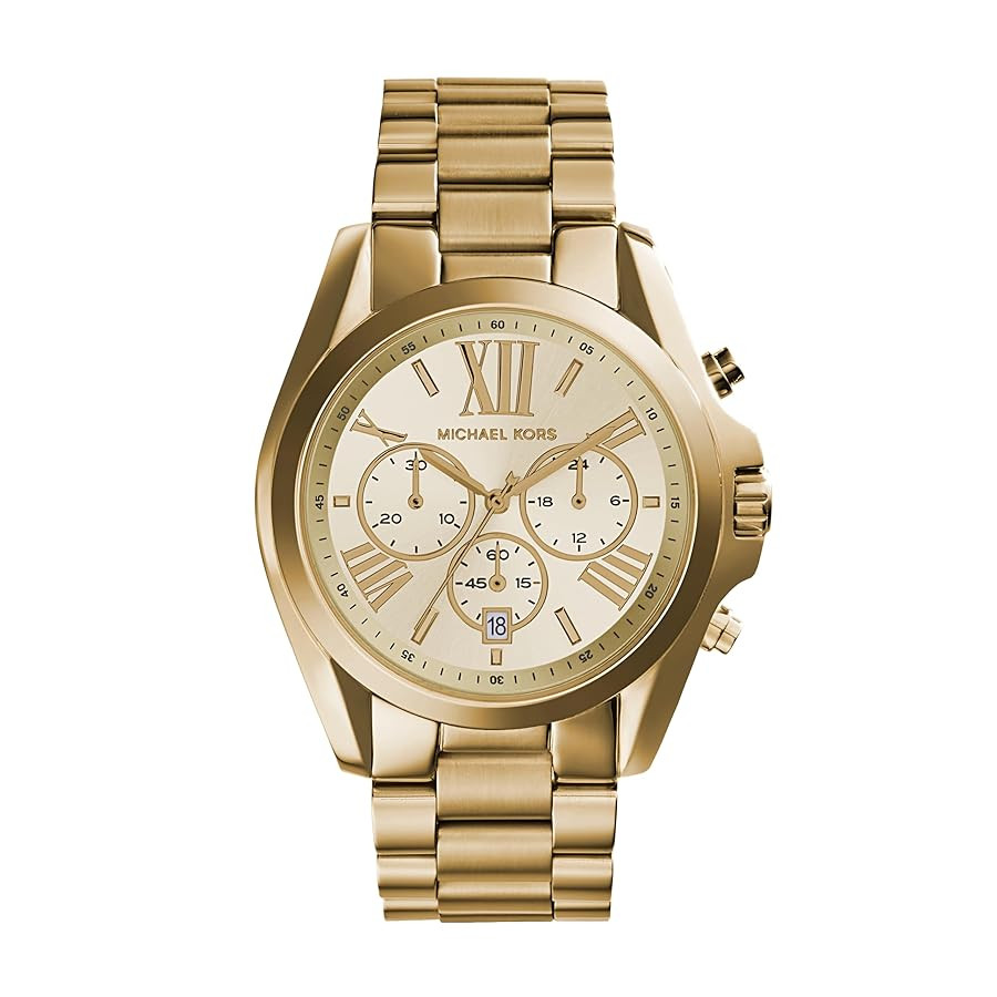 Michael Kors Bradshaw Women's Watch, Stainless Steel Chronograph Watch for Women with Steel or Le... | Amazon (US)