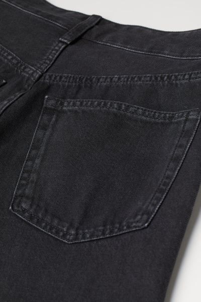 5-pocket, ankle-length jeans in washed denim with distressed details. High waist, button fly, and... | H&M (US + CA)