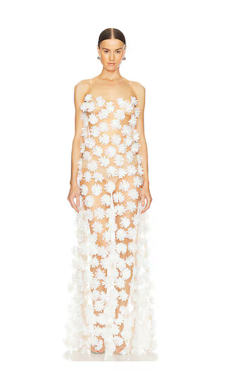 Savannah Maxi Dress in Lily White | Revolve Clothing (Global)