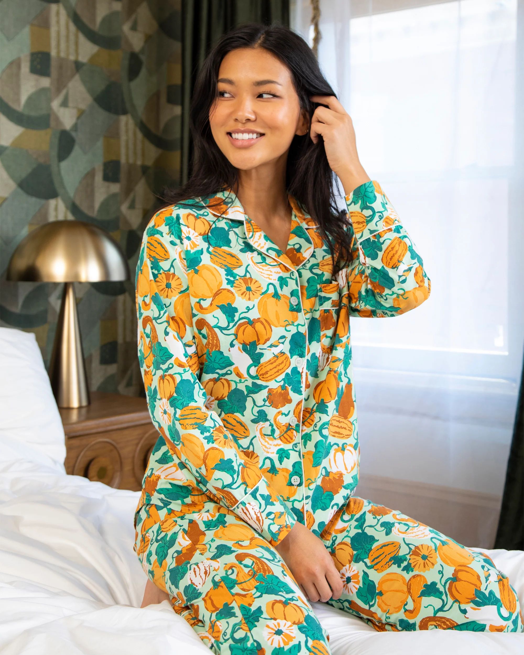 Pumpkin Patch - Long Sleep Set - Mint | Printfresh