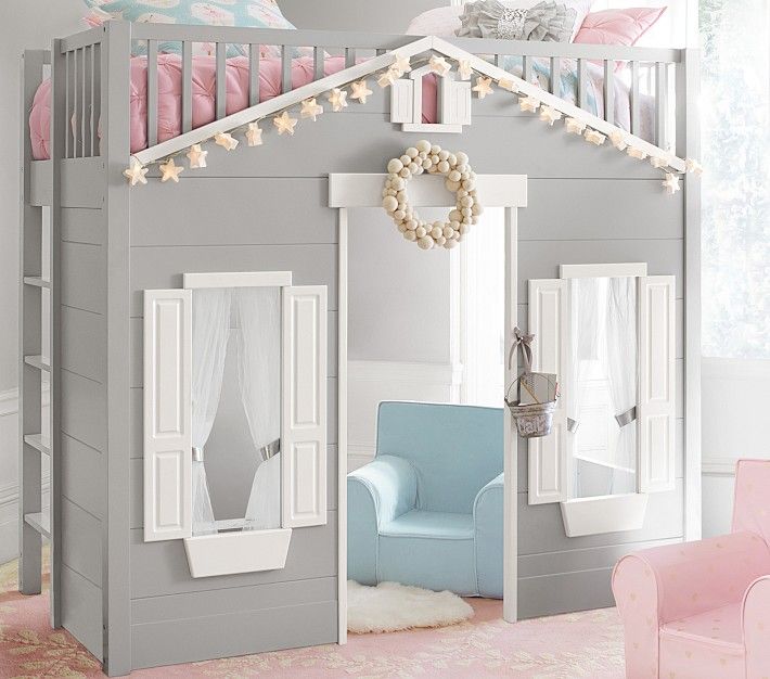 Playhouse Loft Bed | Pottery Barn Kids