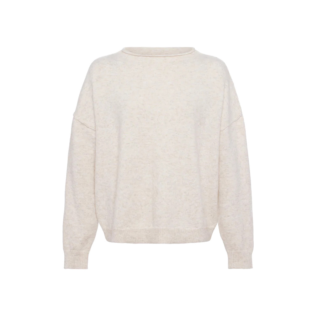 Cozy Knit Mock Neck Sweater | Black | Nuuds US