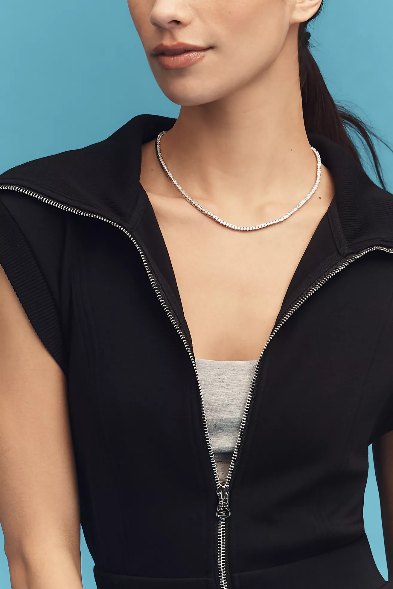 Varley Short-Sleeve Front-Zip Mini Dress | Anthropologie (US)