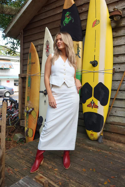 Ready and Waiting Maxi Skirt | Vestique