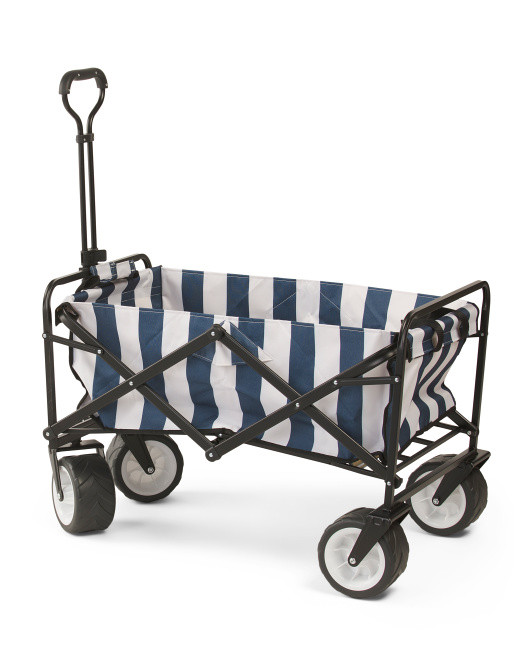 Stripe Pattern Collapsible Beach Wagon | TJ Maxx