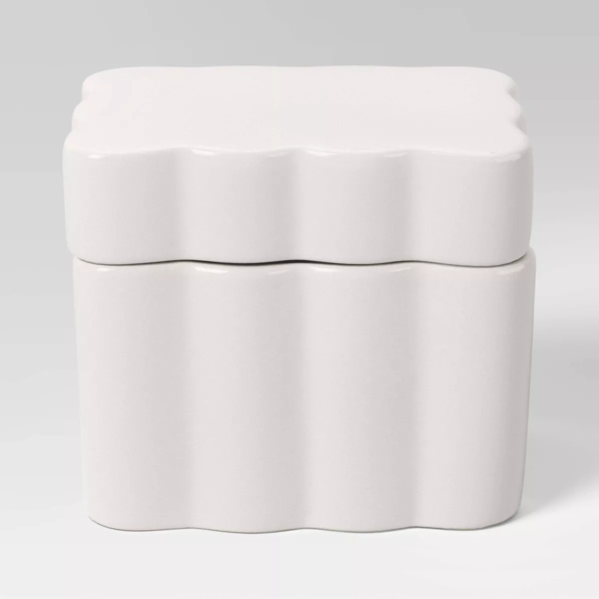 Scalloped Lidded Box White - Room Essentials™ | Target