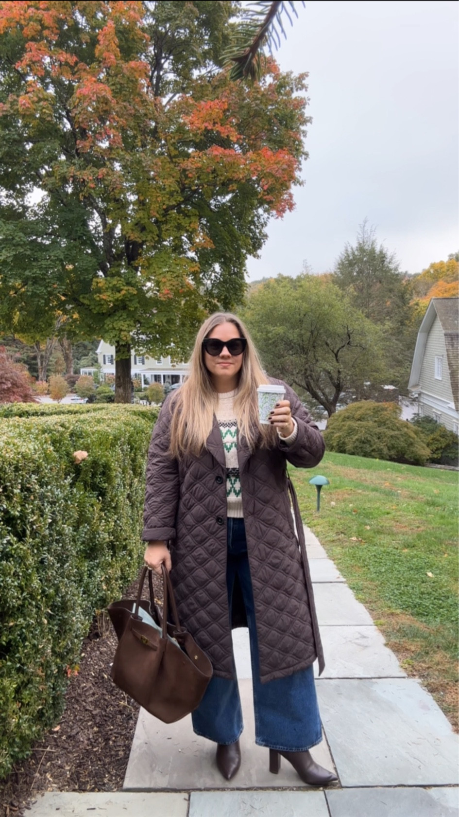 Jacket- true to size

Sweater- runs slim ( true to size) 
Im in medium

Jeans- true to size