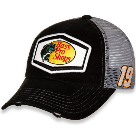 Men s Joe Gibbs Racing Team Collection Black/Gray Martin Truex Jr Bass Pro Shops Vintage Patch Snapb | Walmart (US)