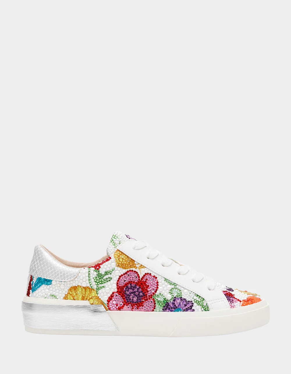 DAMON BRIGHT MULTI Women's Multicolor Floral Sneaker | Betsey Johnson