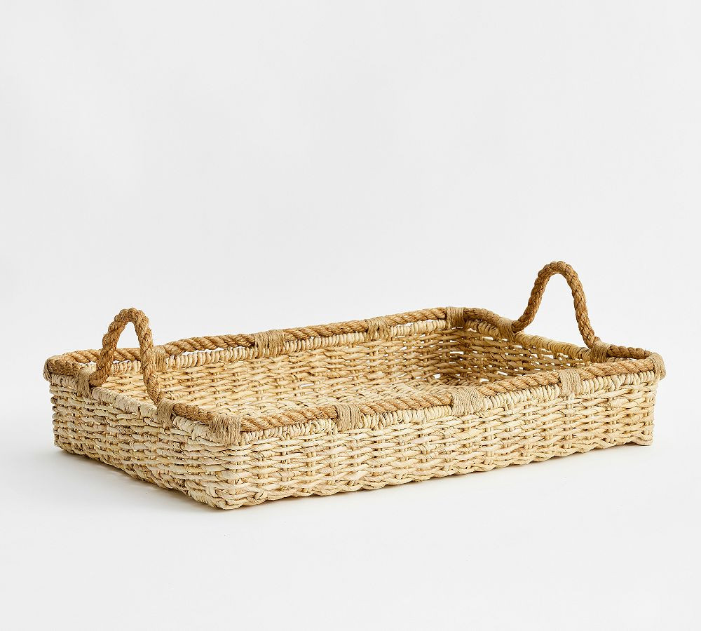 Woven Rectangle Tray | Pottery Barn (US)