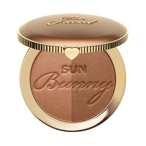 Too Faced Sun Bunny Bronzer | Buildable Highlighter + Bronzer Duo for Luminous Glow and Sun-Kissed Finish, 0.28 Ounce | Amazon (US)