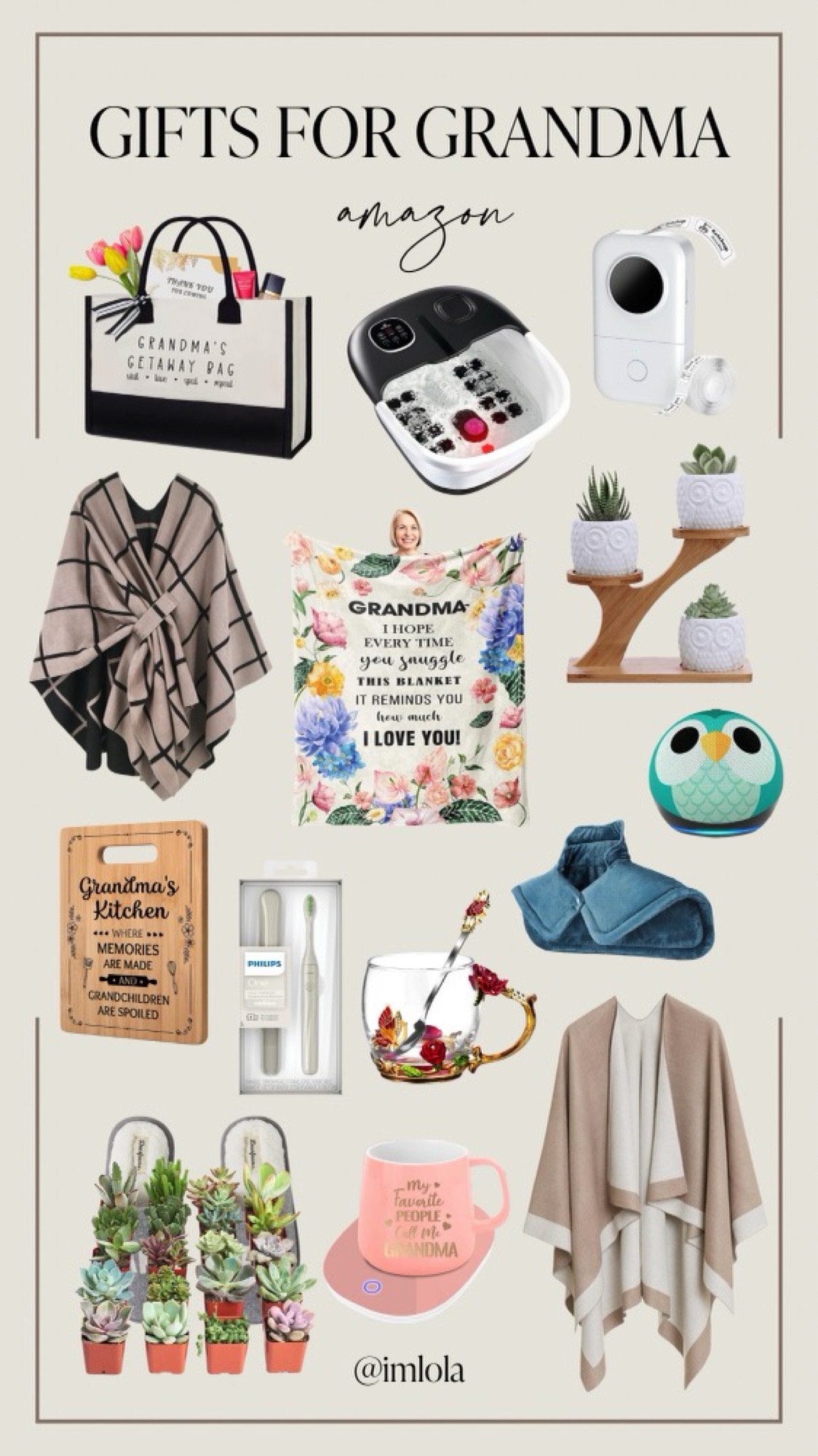 Gift guide for GRANDMA 

#LTKHolidaySale #LTKHoliday #LTKGiftGuide